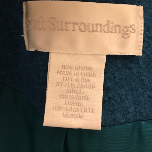 ⛔️SOLD⛔️Soft Surroundings Wool Coat Size M - Picture 6 of 7